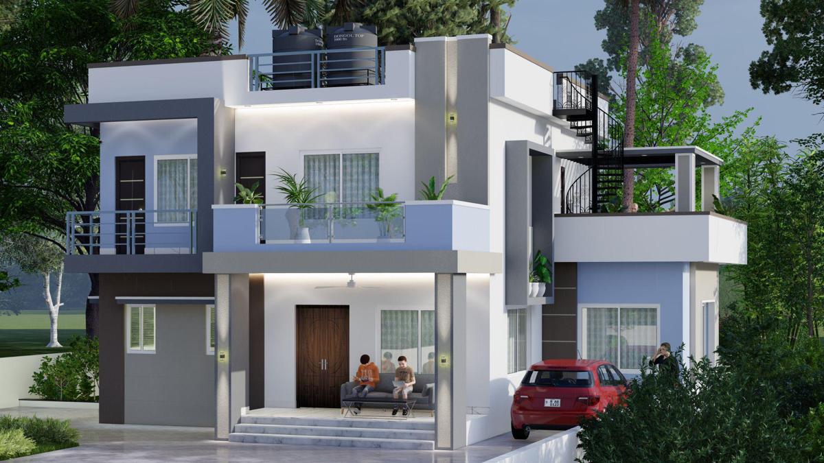 Modern Duplex Home